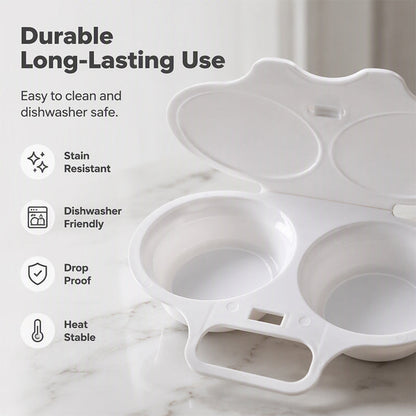 Dual Cavity Microwave Egg Poacher