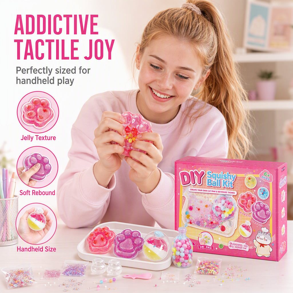 ✨ DIY Fried Ice Squishy Toy Kit – Creative, Sensory‑relief, All‑in‑one 🎨