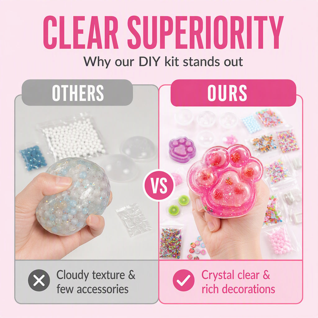 ✨ DIY Fried Ice Squishy Toy Kit – Creative, Sensory‑relief, All‑in‑one 🎨