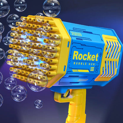 40-Hole Electric Bubble Gun with LED Lights