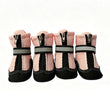 Breathable Mesh Dog Shoes with Reflective Details