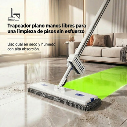 360° Hands-Free Rotating Flat Mop