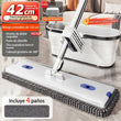 360° Hands-Free Rotating Flat Mop