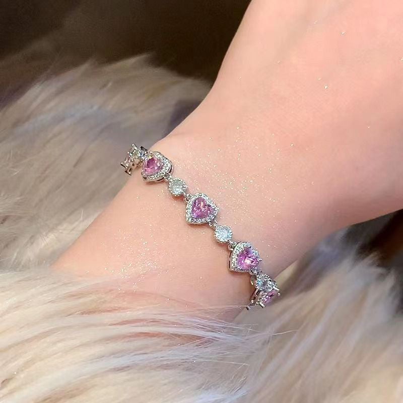 [Exquisite gift for her]Sparkling Crystal Heart Bracelet