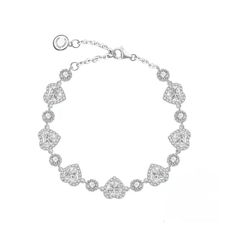 [Exquisite gift for her]Sparkling Crystal Heart Bracelet