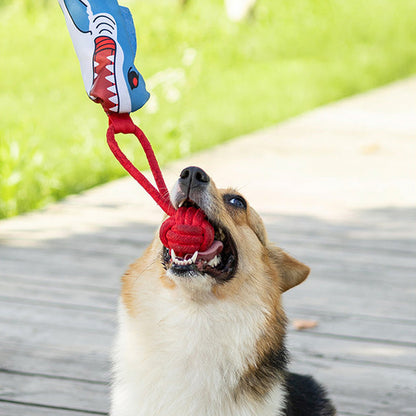 🐾Hot Sale 70% OFF🐾Dog Chew Rope Knot Toy With Handle