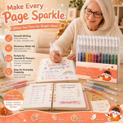 ⏳Time-Limited Special⏰Quick-Drying Sparkle Pen Set for Cards, Planners and Scrapbooks