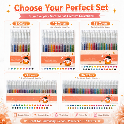 ⏳Time-Limited Special⏰Quick-Drying Sparkle Pen Set for Cards, Planners and Scrapbooks