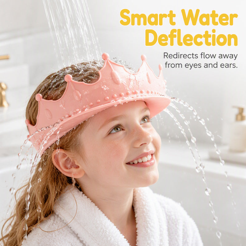 👑 Adjustable Kids Shampoo Visor for Easier, Happier Bath Time