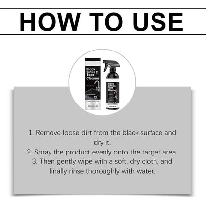 🚿50% OFF NOW! Limescale Cleaner Spray for Black Sinks & Taps, Stubborn Water‑Stain Remover Spray, No‑Scrub Bathroom Fixture Cleaner for Faucets, Sinks & Shower Surfaces