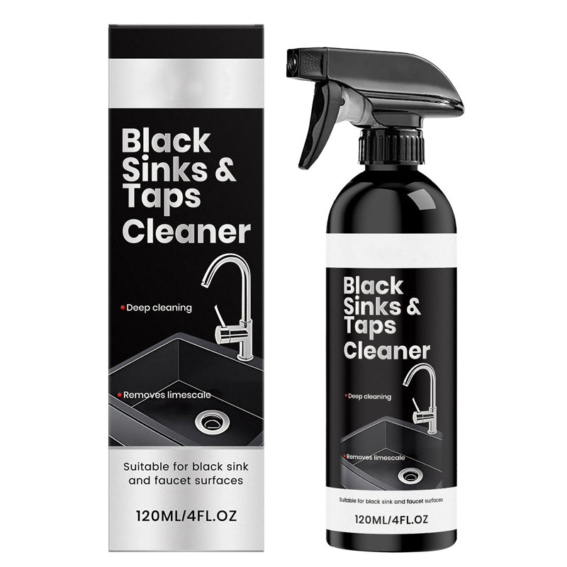 🚿50% OFF NOW! Limescale Cleaner Spray for Black Sinks & Taps, Stubborn Water‑Stain Remover Spray, No‑Scrub Bathroom Fixture Cleaner for Faucets, Sinks & Shower Surfaces