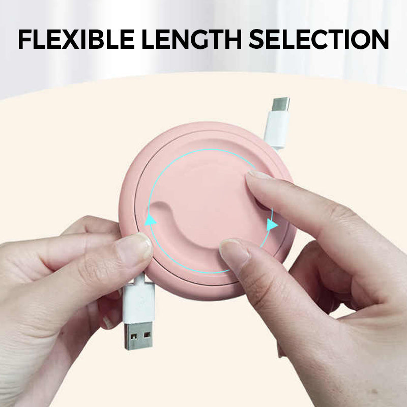 🔌 That tangled mess of cables in your bag? Gone. Retractable cable organizer — pull, lock, and wrap. 😌