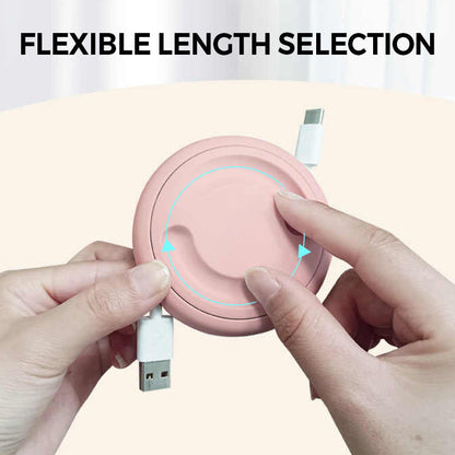 🔌 That tangled mess of cables in your bag? Gone. Retractable cable organizer — pull, lock, and wrap. 😌