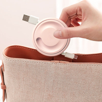 🔌 That tangled mess of cables in your bag? Gone. Retractable cable organizer — pull, lock, and wrap. 😌