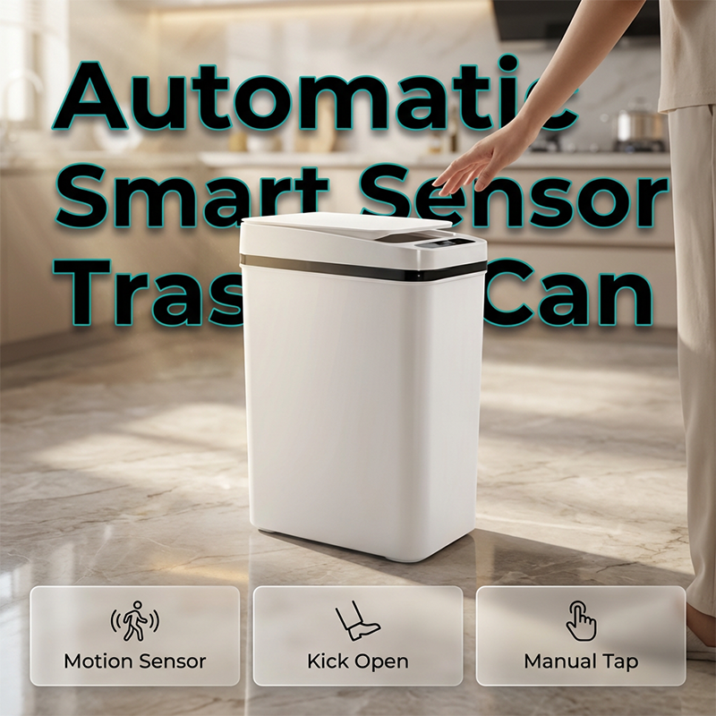 Nine Stars 13-Gal Motion Sensor Trash Can