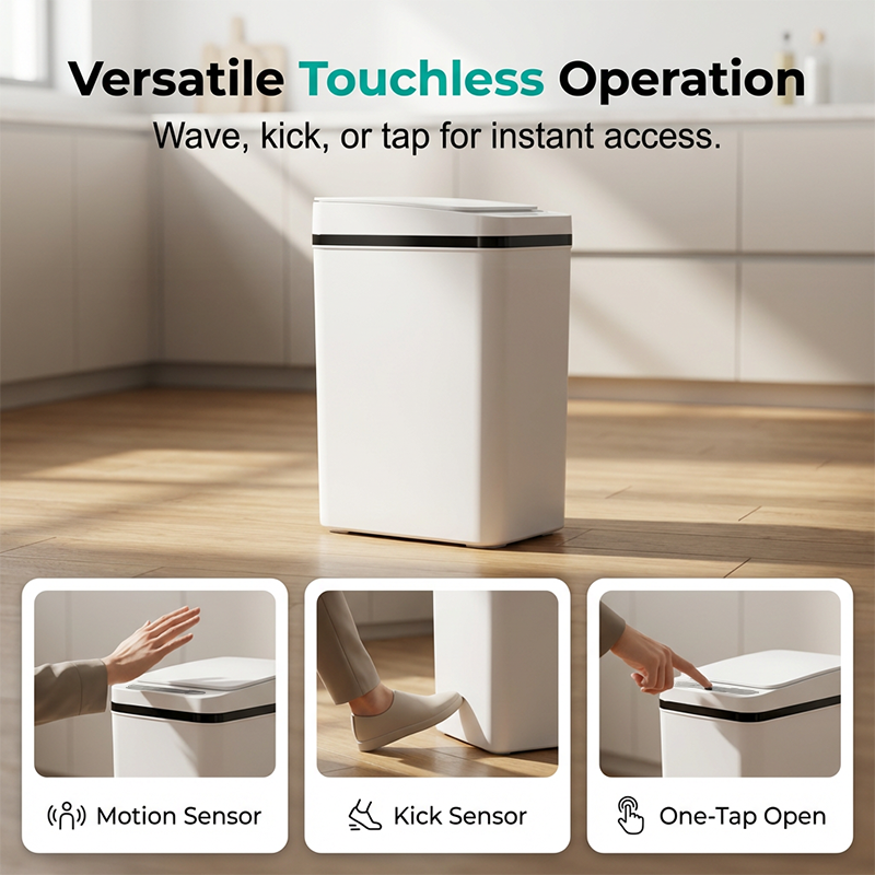 Nine Stars 13-Gal Motion Sensor Trash Can