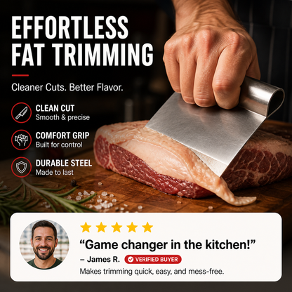 Ergonomic Curved Meat Scraper
