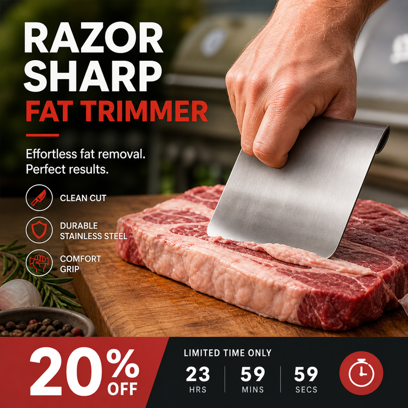 Ergonomic Curved Meat Scraper
