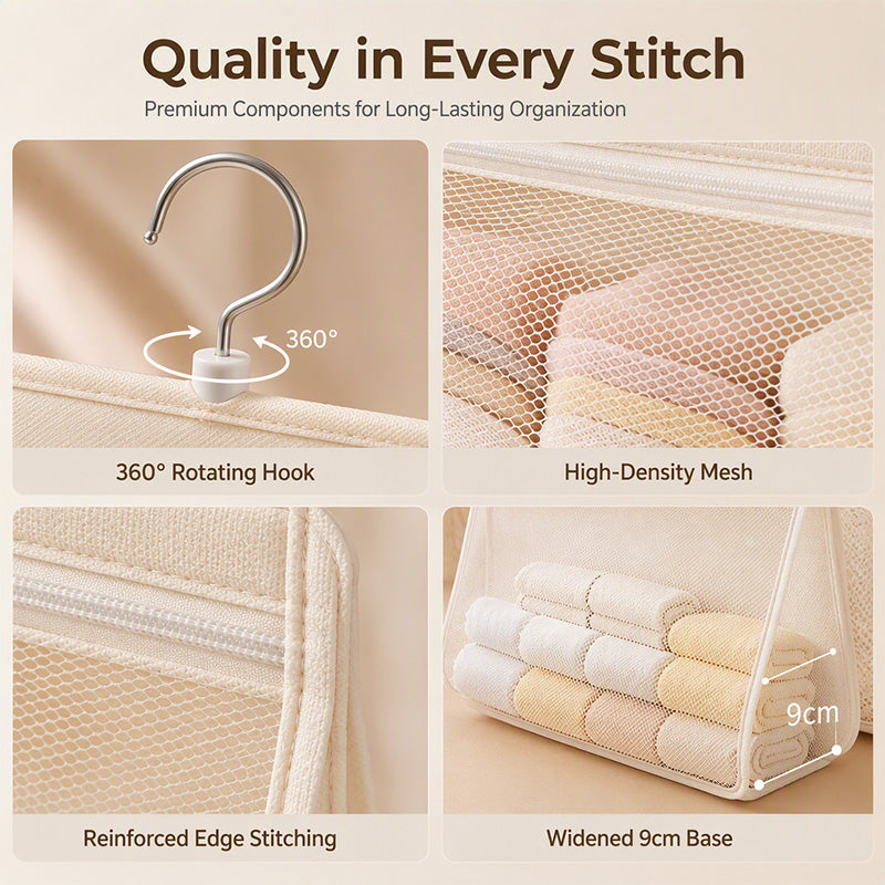 Multi-Layer Mesh Storage Hanging Bag