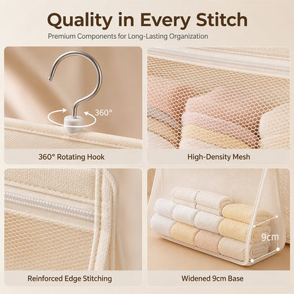 Multi-Layer Mesh Storage Hanging Bag
