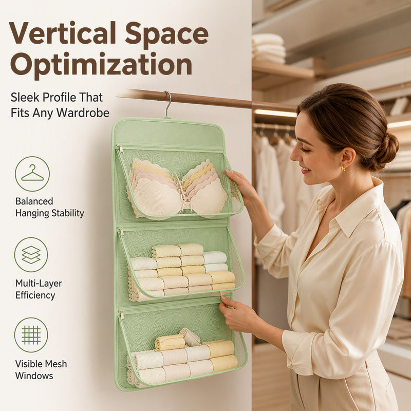 Multi-Layer Mesh Storage Hanging Bag