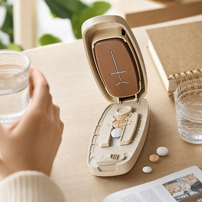 💊 Portable Pill Cutter for Halves & Quarters