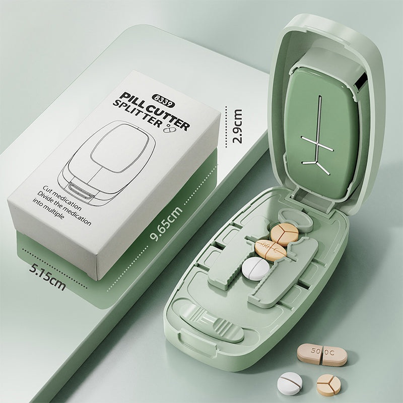 💊 Portable Pill Cutter for Halves & Quarters