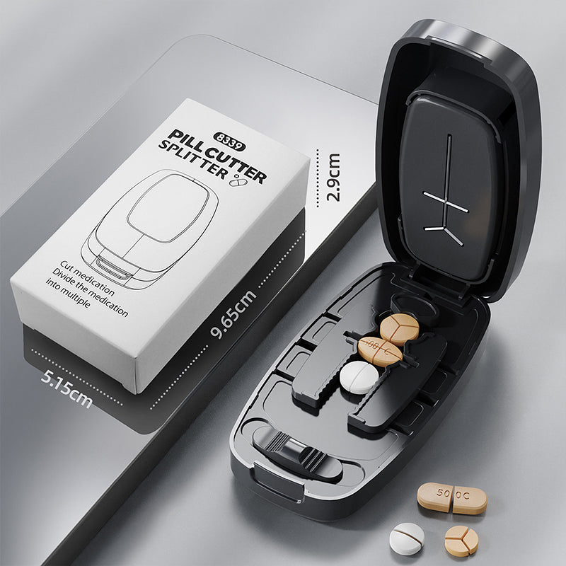 💊 Portable Pill Cutter for Halves & Quarters