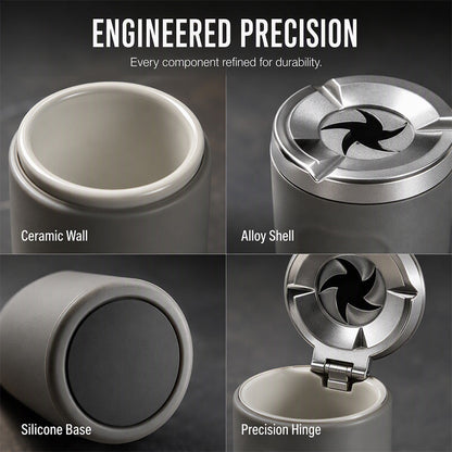🛡️Rotating Car Ashtray with Ceramic Inner Liner