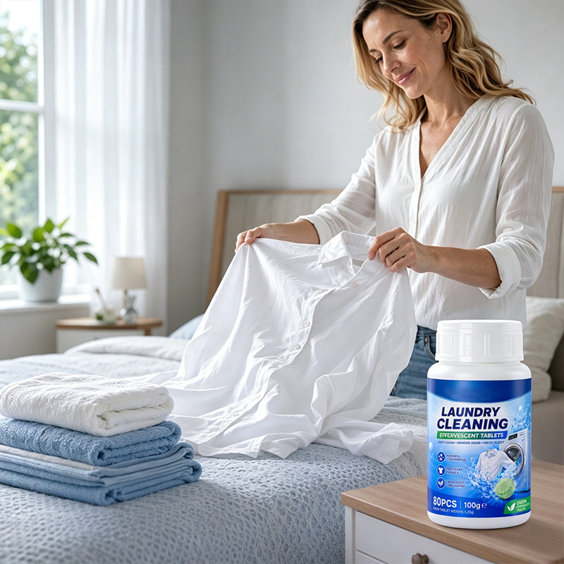 🧼50% OFF NOW! Laundry Stain Remover Effervescent Tablets, Deep Stain Removal Laundry Cleaning Tablets, Fresh‑Scent Soaking Cleaner for Clothes, Multi‑Purpose Garment Cleaning Tabs