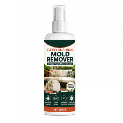 🧽50% OFF NOW! Patio Cushion Mold Remover Spray, Powerful Mildew Stain Cleaner, Quick Mold & Mildew Stain Removal Spray Safe for Outdoor Fabric Cushions, Patio Furniture Upholstery Cleaning Solution