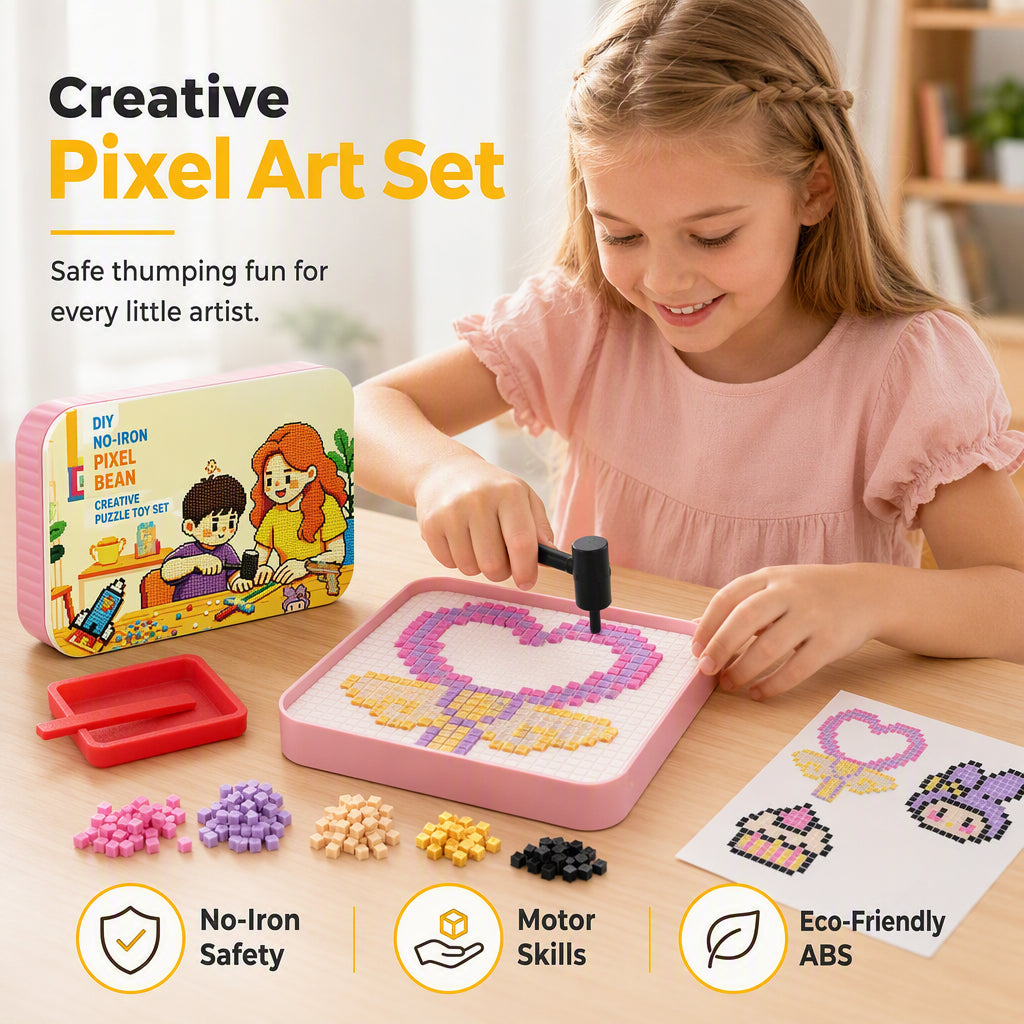 No-Iron DIY Pixel Beads Craft Kit