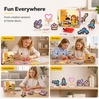 No-Iron DIY Pixel Beads Craft Kit