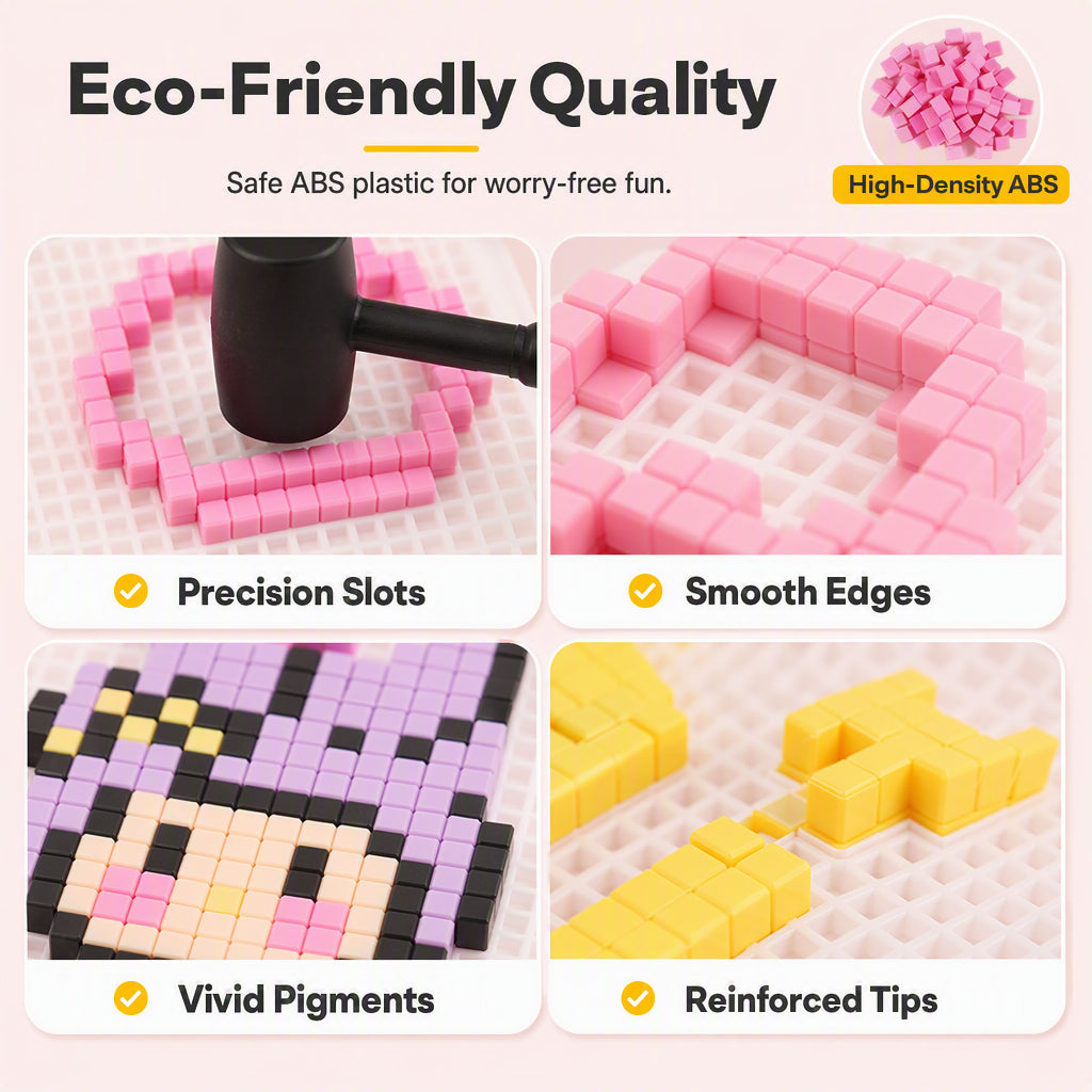 No-Iron DIY Pixel Beads Craft Kit
