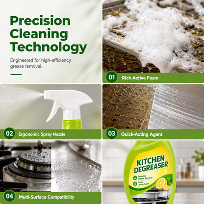 Multi-Purpose Kitchen Heavy Oil Foam Cleaner