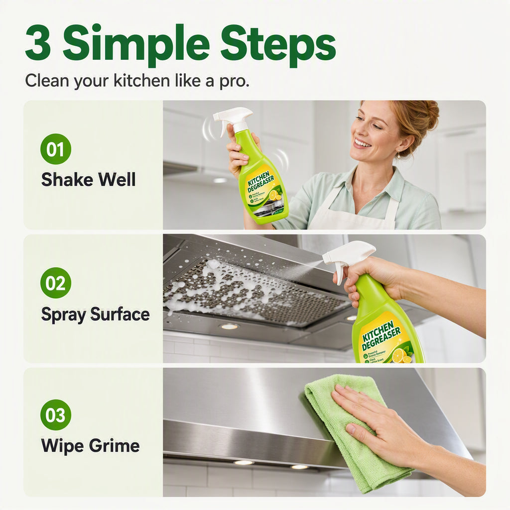 Multi-Purpose Kitchen Heavy Oil Foam Cleaner