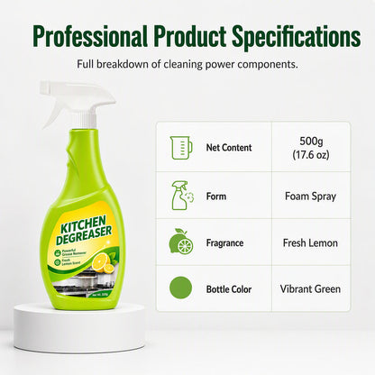 Multi-Purpose Kitchen Heavy Oil Foam Cleaner
