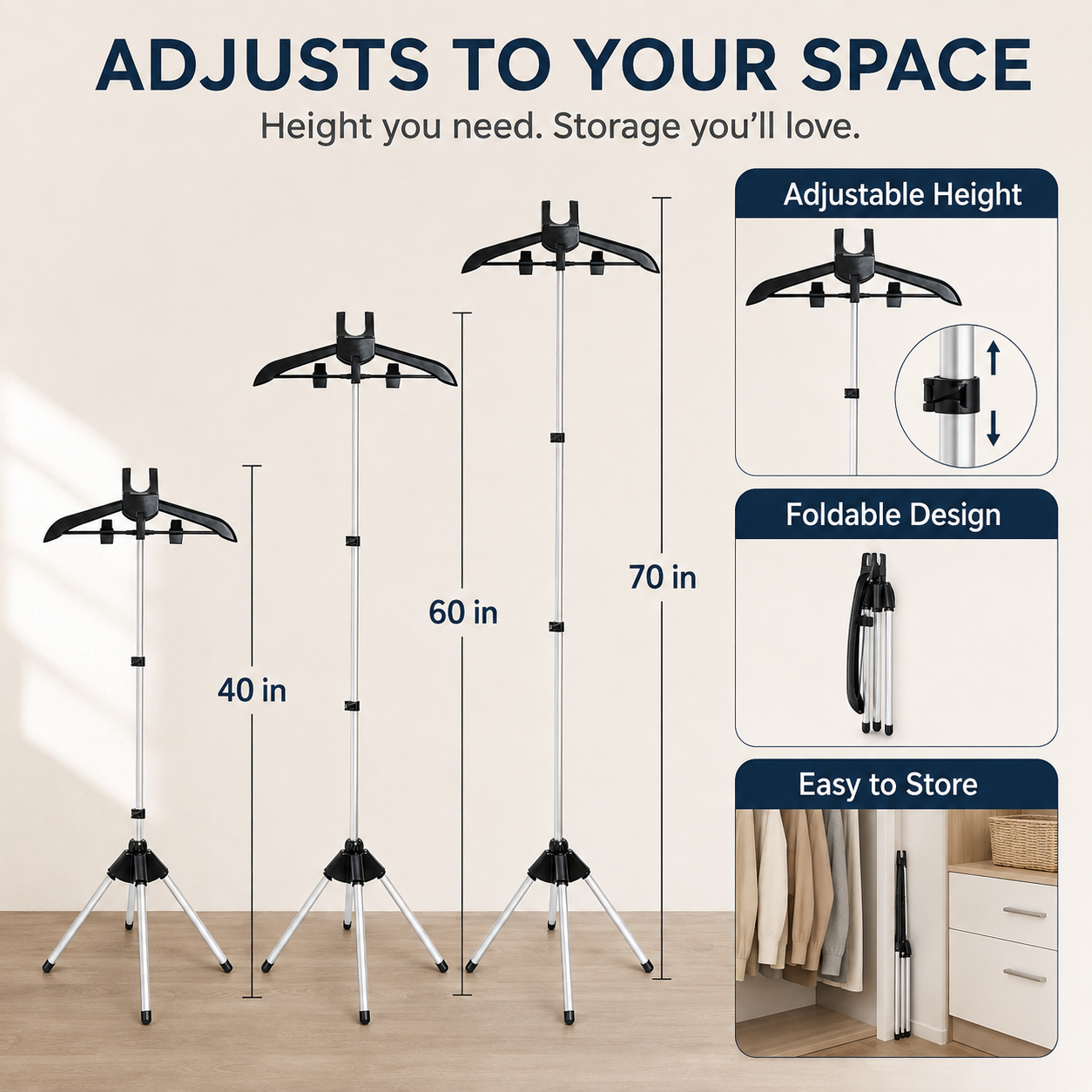 👕 Steam, Hang & Smooth – Adjustable Garment Steamer Stand, Sturdy & Stable. 50% Off. UK Stock