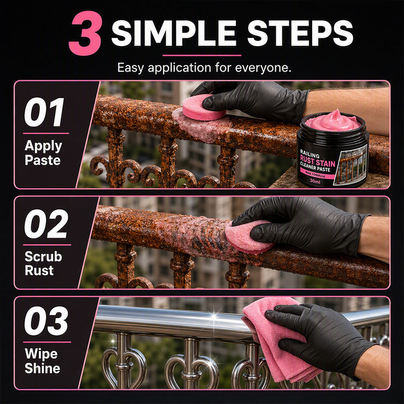 Railing Rust Stain Cleaner Paste