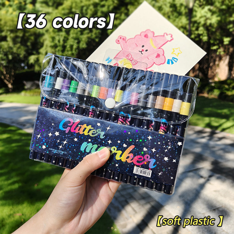 Glitter Art Stiftenset voor Knutselen & Tekenen