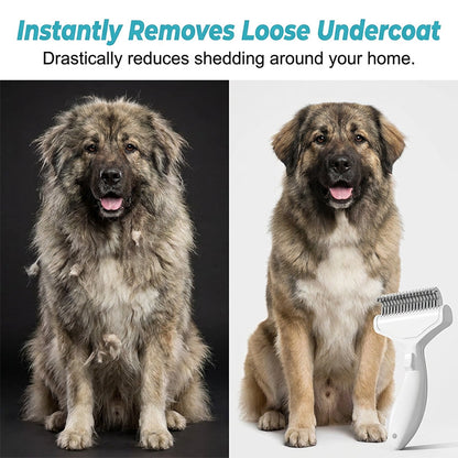Ergonomic Pet Grooming Comb for Shedding