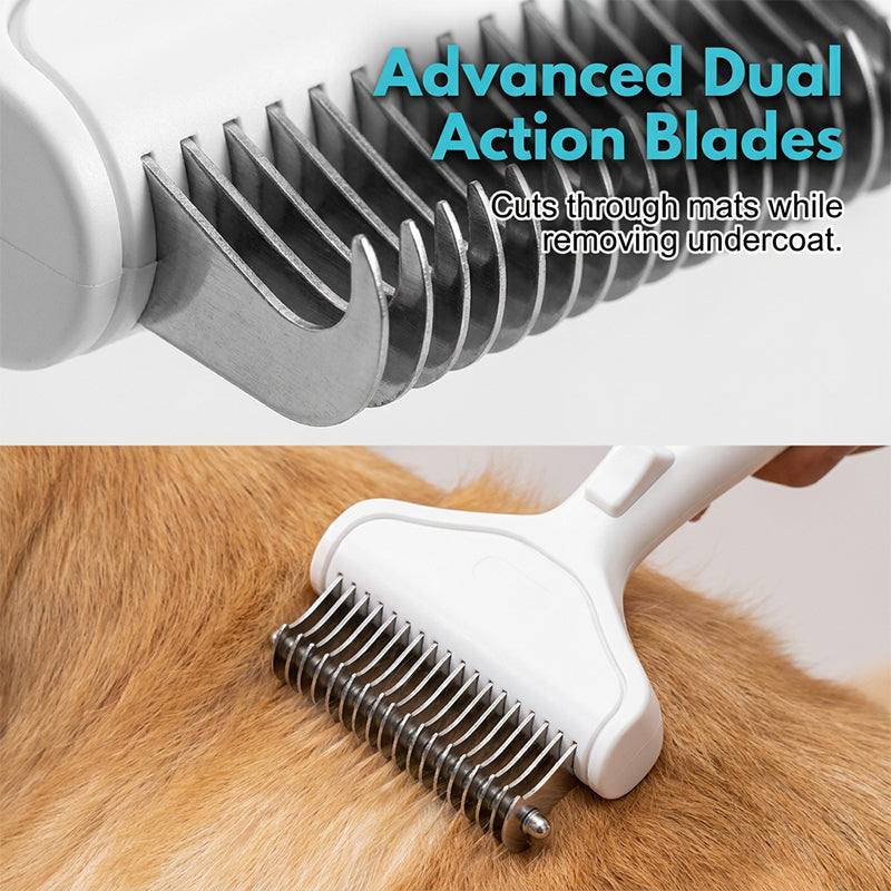 Ergonomic Pet Grooming Comb for Shedding