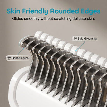 Ergonomic Pet Grooming Comb for Shedding