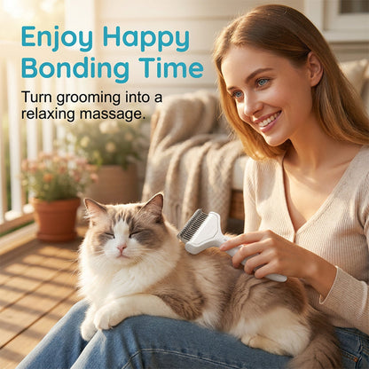 Ergonomic Pet Grooming Comb for Shedding