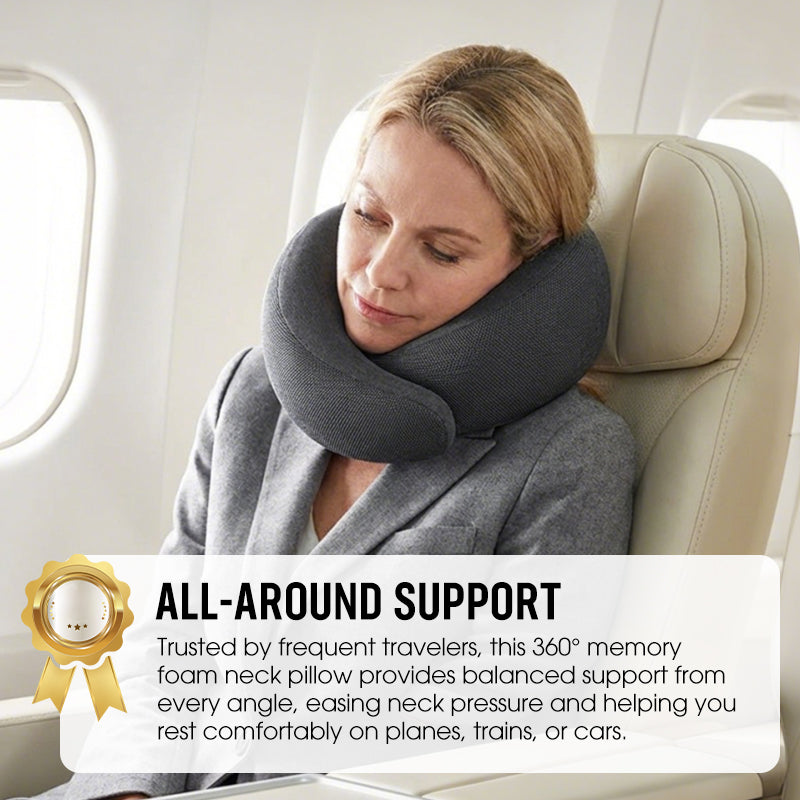 360° Memory Foam Neck Pillow