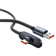 ⚡ 100W-Rated 90° USB-A to USB-C Cable – Game & Charge