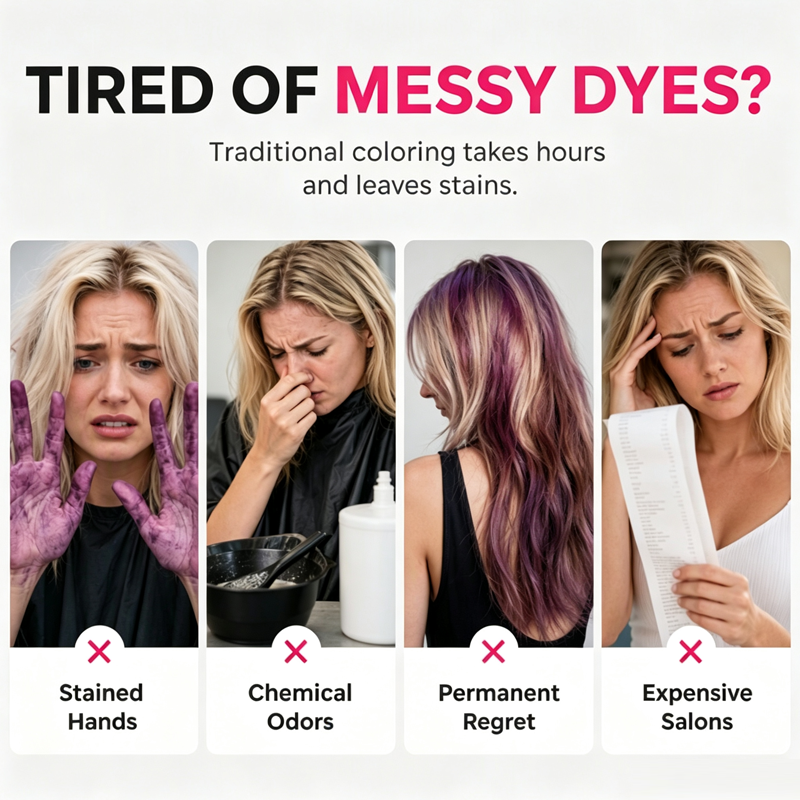 Portable Washable Hair Dye Powder