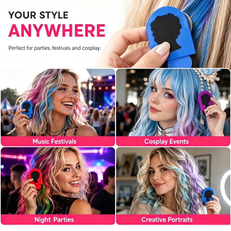 Portable Washable Hair Dye Powder