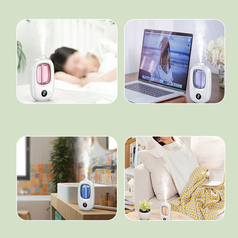 🌿 Automatic Aromatherapy Diffuser – 4-Level Timed USB Fragrance Sprayer