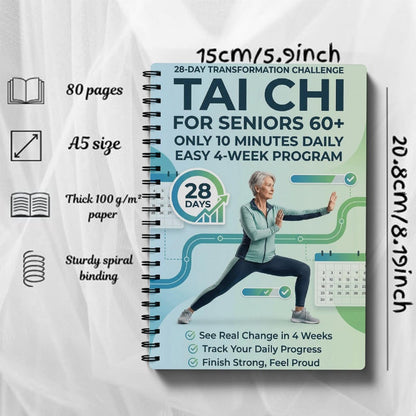 🧘Tai Chi Practice Book for Seniors & Beginners